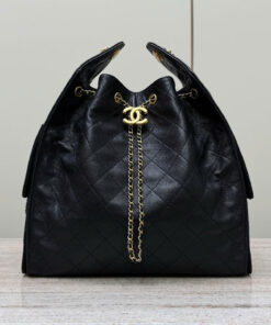 CHANEL 25 – MEDIUM – BLACK – CAVIAR – GOLD