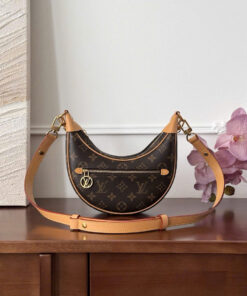 LV LOOP BAG - BROWN - MONOGRAM CANVAS - GOLD