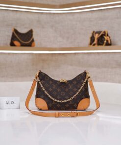 LV BOULOGNE - PM - BROWN - MONOGRAM CANVAS - GOLD