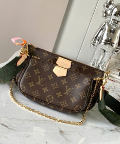 LV MULTI POCHETTE ACCESSOIRES - BROWN - MONOGRAM CANVAS - GOLD