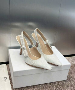 DIOR J'ADIOR SLINGBACK PUMPS - WHITE