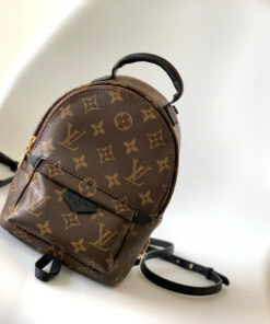 LV BACKPACK MINI PALM SPRINGS - BROWN - MONOGRAM CANVAS - GOLD