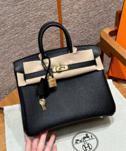 HERMES BIRKIN – 25 – NOIR – EPSOM – GHW