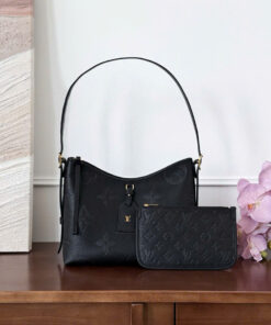 LV CARRYALL - PM - BLACK - MONOGRAM EMPREINTE - GOLD
