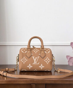 LV SPEEDY BANDOULIÈRE – 20 – ARIZONA – BICOLOR MONOGRAM EMPREINTE – GOLD