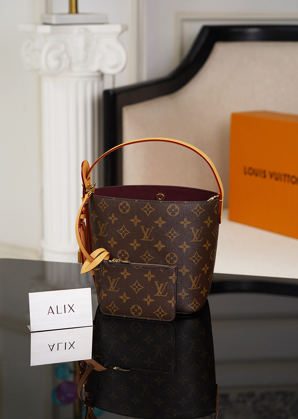 LV ALL IN BB – BROWN – MONOGRAM CANVAS – GOLD