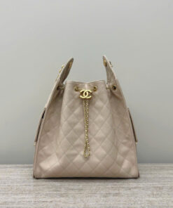 CHANEL 25 – MEDIUM – BEIGE – CAVIAR – GOLD