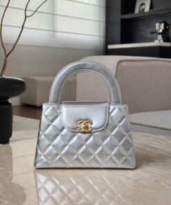 CHANEL KELLY – SILVER – SHINY AGED CALFSKIN – GOLD
