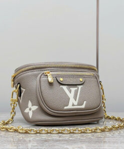 LV BUMBAG – MINI – GRAY – BICOLOR MONOGRAM EMPREINTE – GOLD