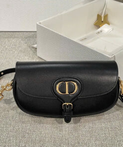 DIOR BOBBY EAST-WEST - BLACK - CALFSKIN - GOLD