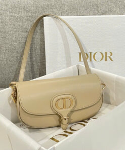 DIOR BOBBY EAST-WEST - BEIGE - CALFSKIN - GOLD