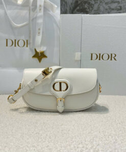 DIOR BOBBY EAST-WEST – WHITE – CALFSKIN – GOLD