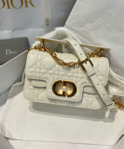 DIOR JOLIE TOP HANDLE – MINI – LATTE – CALFSKIN – GOLD