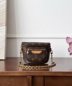 LV BUMBAG - MINI - BROWN - MONOGRAM CANVAS - GOLD