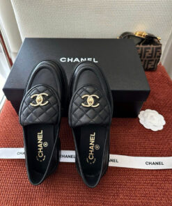 CHANEL LOAFER - BLACK - LAMBSKIN