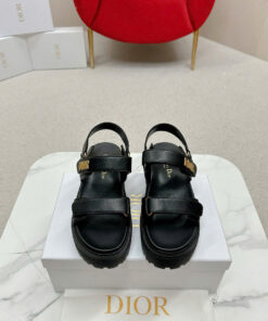 DIORACT PLATFORM SANDAL - BLACK - LAMBSKIN