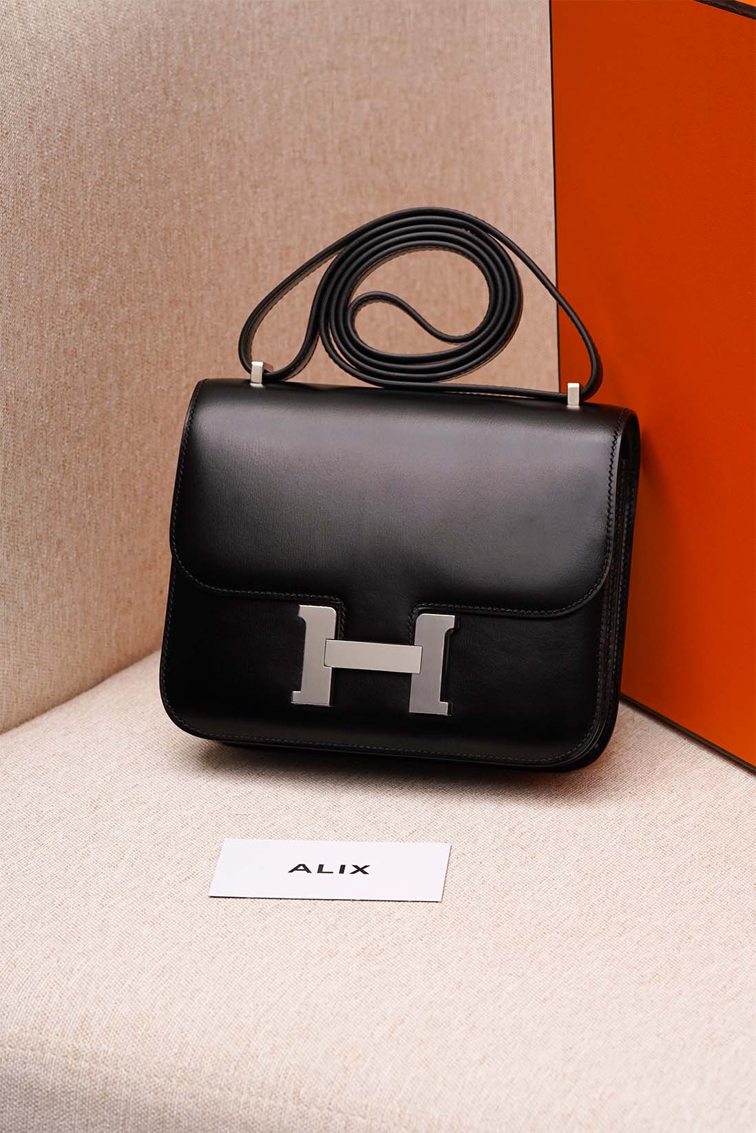 HERMES CONSTANCE – 19 – NOIR – BOX – PHW
