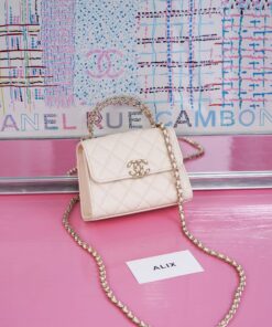 CHANEL KELLY 23P – LATTE – CAVIAR – GOLD