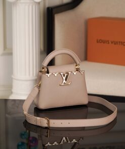 LV CAPUCINES – MINI – GALET GRAY – TAURILLON – GOLD