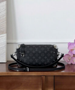 LV SIDE TRUNK - MM - BLACK - MONOGRAM ECLIPSE - SILVER