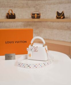 LV x TM CAPUCINES – MINI – WHITE – TAURILLON – GOLD