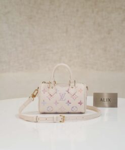 LV NANO SPEEDY – BEIGE – BICOLOR MONOGRAM EMPREINTE – GOLD
