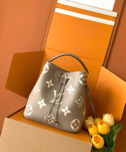 LV NÉONOÉ – MM – GRAY TOURTERELLE – BICOLOR MONOGRAM EMPREINTE – GOLD