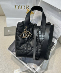 DIOR TOUJOURS - SMALL -  BLACK - CALFSKIN - GOLD