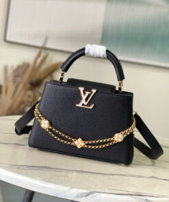 LV CAPUCINES – BB – BLACK – TAURILLON – GOLD