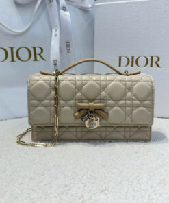 DIOR MISS MINI BAG – BEIGE – LAMBSKIN – GOLD