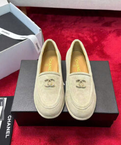 CHANEL LOAFER - BEIGE- SUEDE