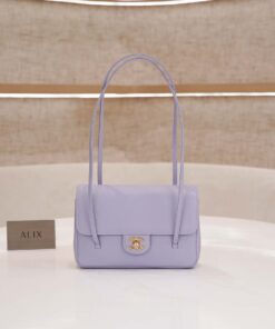 CHANEL 26P PREPPY COCO - SMALL - LIGHT PURPLE - GRAINED SHINY CALFSKIN - GOLD