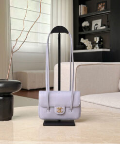 CHANEL 26P PREPPY COCO - MINI - LIGHT PURPLE - GRAINED SHINY CALFSKIN - GOLD