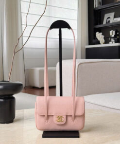CHANEL 26P PREPPY COCO - MINI - LIGHT PINK - GRAINED SHINY CALFSKIN - GOLD