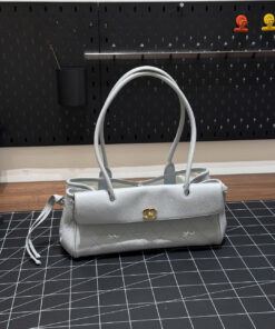 CHANEL BOWLING 26S - GREY - GRAINED CALFSKIN - GOLD
