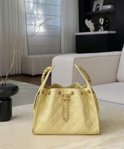 CHANEL 25 – SMALL – YELLOW – CAVIAR – GOLD