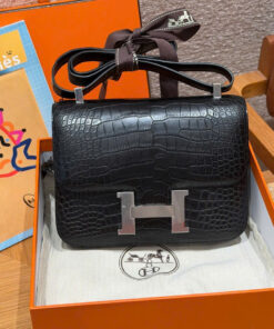 HERMES CONSTANCE – 19 – NOIR – ALLIGATOR – PHW