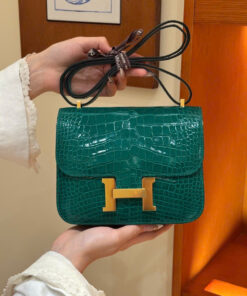 HERMES CONSTANCE – 19 – VERT EMERAUDE – ALLIGATOR – GHW