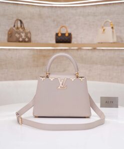 LV CAPUCINES – BB – GALET GRAY – TAURILLON – GOLD