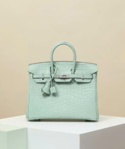 HERMES BIRKIN – 25 – VERT D'EAU  – ALLIGATOR – PHW
