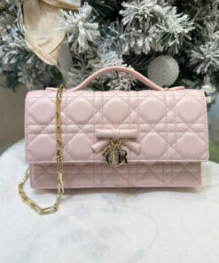 DIOR MISS MINI BAG – SOUPIR PINK – LAMBSKIN – GOLD