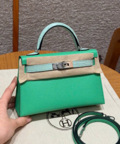 HERMES KELLY – MINI – VERT COMICS & GIRS NEVE – MADAME & ALLIGATOR – PHW