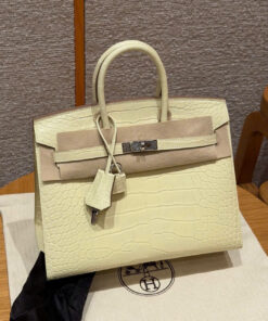 HERMES BIRKIN – 25 – VANILLE  – ALLIGATOR – PHW