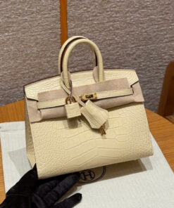 HERMES BIRKIN 20 - VANILLE - ALLIGATOR - GHW