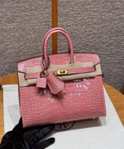 HERMES BIRKIN 20 – ROSE CONFETTI – ALLIGATOR – GHW