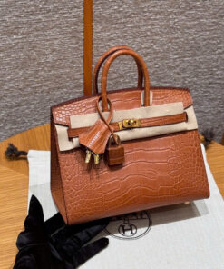 HERMES BIRKIN 20 – GOLD – ALLIGATOR – GHW