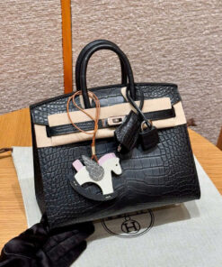 HERMES BIRKIN 20 – NOIR – ALLIGATOR – PHW