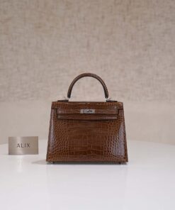HERMES KELLY – 25 – FICELLI – ALLIGATOR – PHW