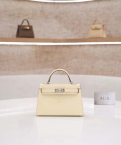 HERMES KELLY MINI – JAUNE MILTON – EPSOM – PHW