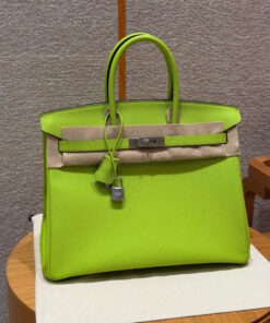 HERMES BIRKIN - 35 - KIWI - EPSOM - PHW